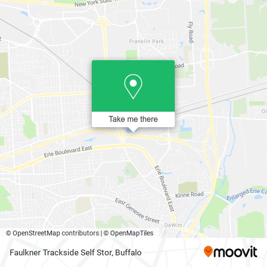Mapa de Faulkner Trackside Self Stor