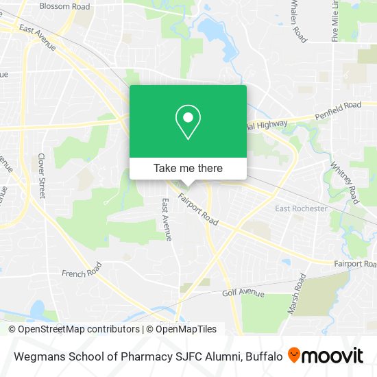 Mapa de Wegmans School of Pharmacy SJFC Alumni