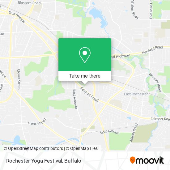 Mapa de Rochester Yoga Festival