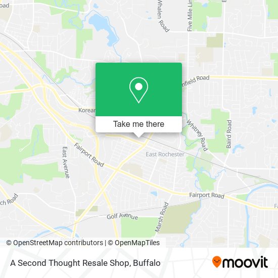 A Second Thought Resale Shop map