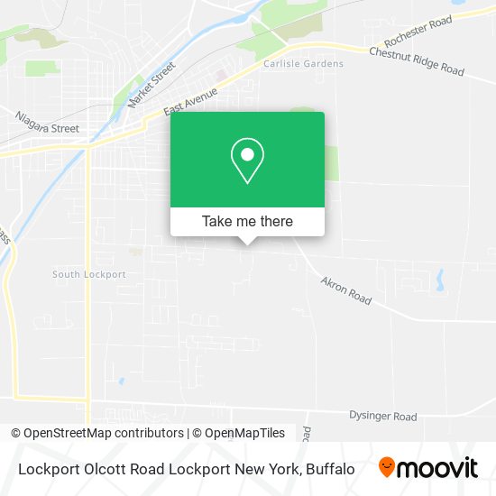 Lockport Olcott Road Lockport New York map