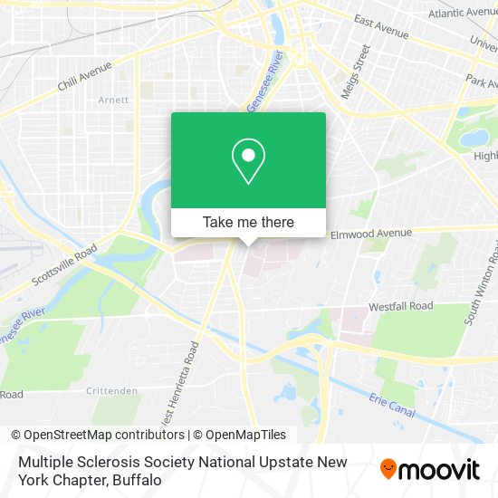 Multiple Sclerosis Society National Upstate New York Chapter map