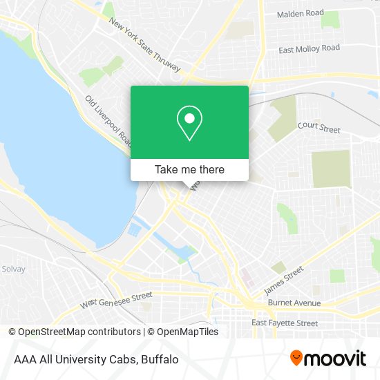 AAA All University Cabs map