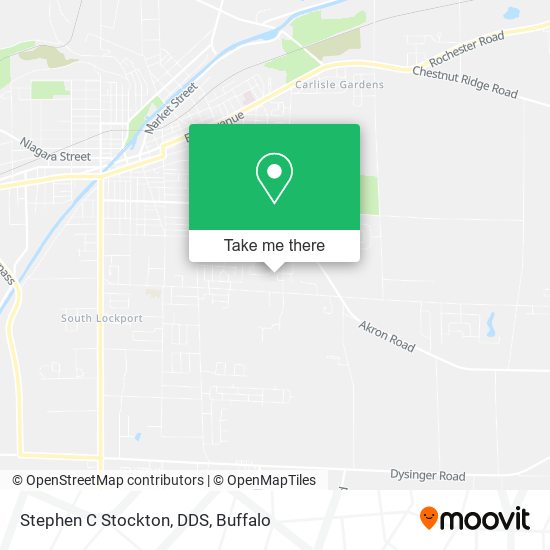 Stephen C Stockton, DDS map