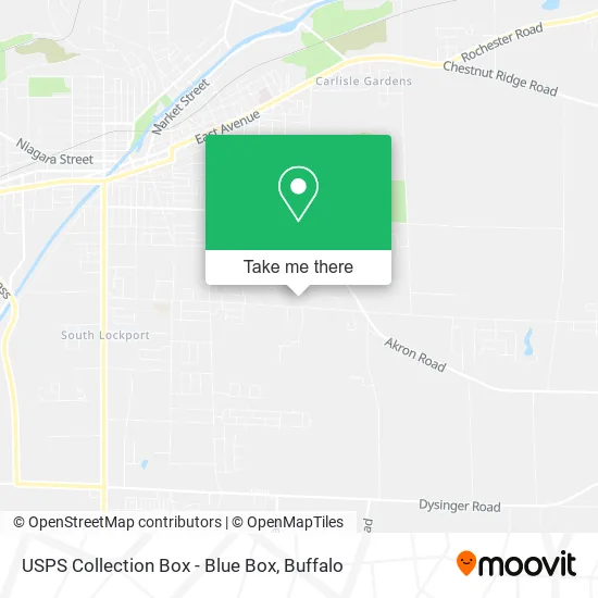 USPS Collection Box - Blue Box map