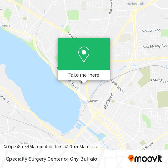 Specialty Surgery Center of Cny map