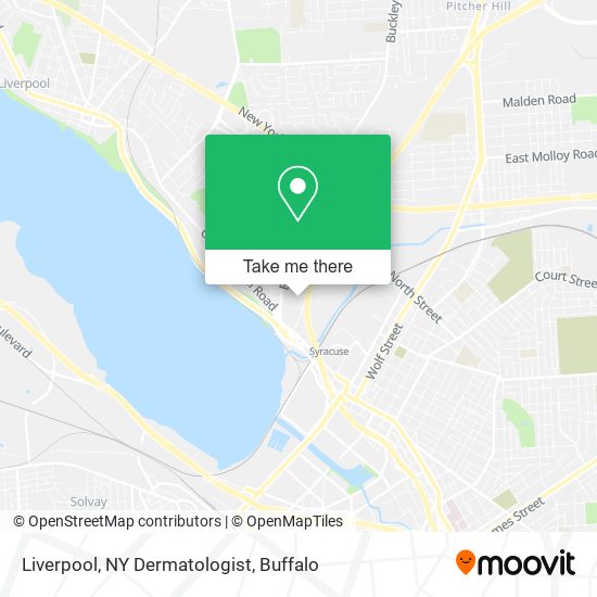 Liverpool, NY Dermatologist map