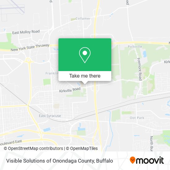 Visible Solutions of Onondaga County map