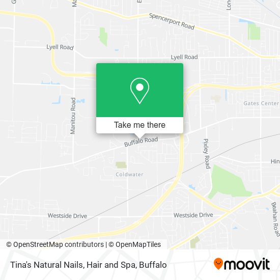 Tina's Natural Nails, Hair and Spa map
