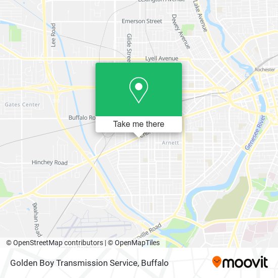 Golden Boy Transmission Service map
