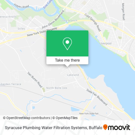 Syracuse Plumbing Water Filtration Systems map