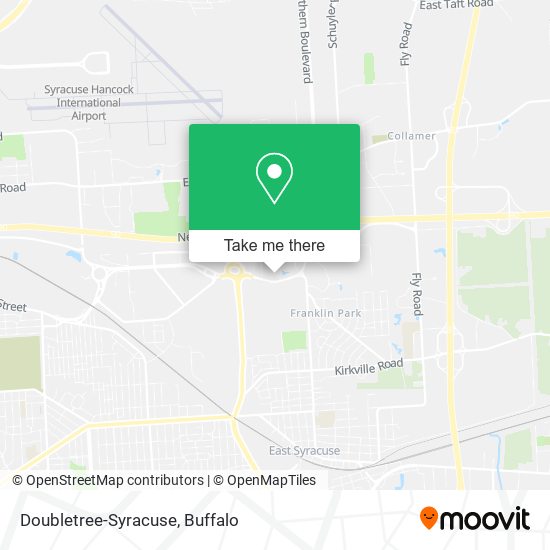 Doubletree-Syracuse map