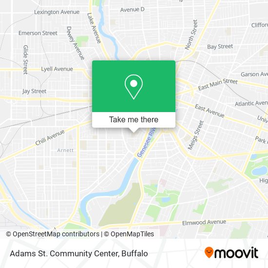 Adams St. Community Center map