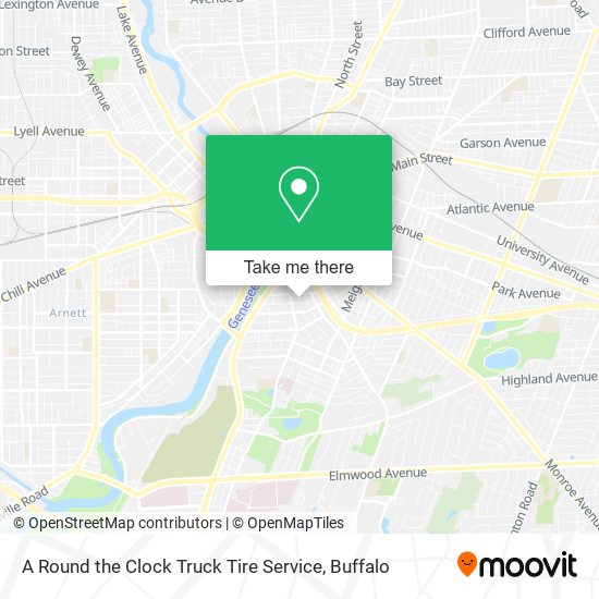Mapa de A Round the Clock Truck Tire Service