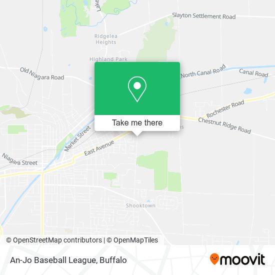 An-Jo Baseball League map