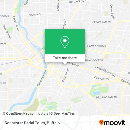 Rochester Pedal Tours map