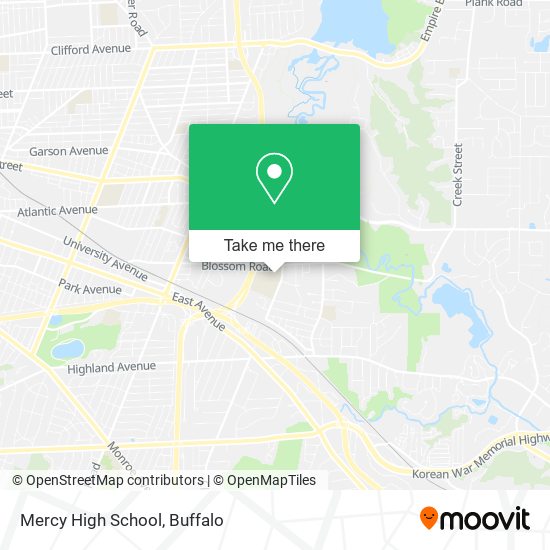 Mercy High School map