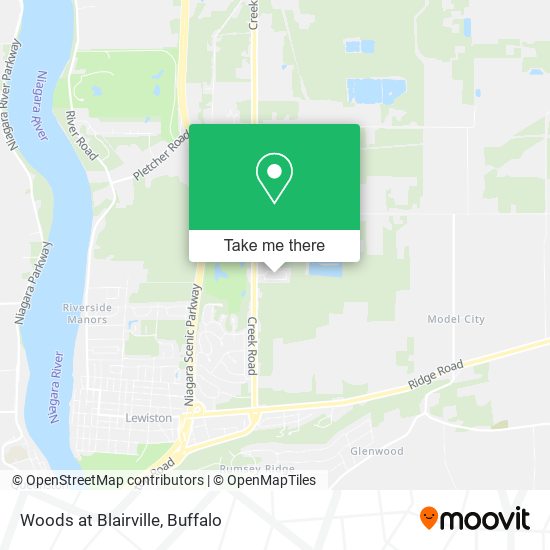 Woods at Blairville map