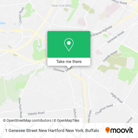 1 Genesee Street New Hartford New York map