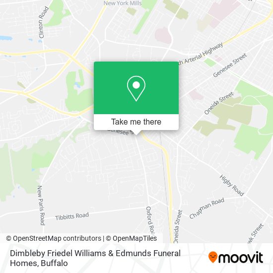 Mapa de Dimbleby Friedel Williams & Edmunds Funeral Homes