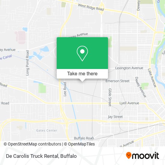 De Carolis Truck Rental map