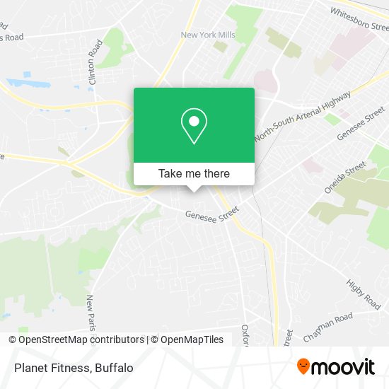 Mapa de Planet Fitness