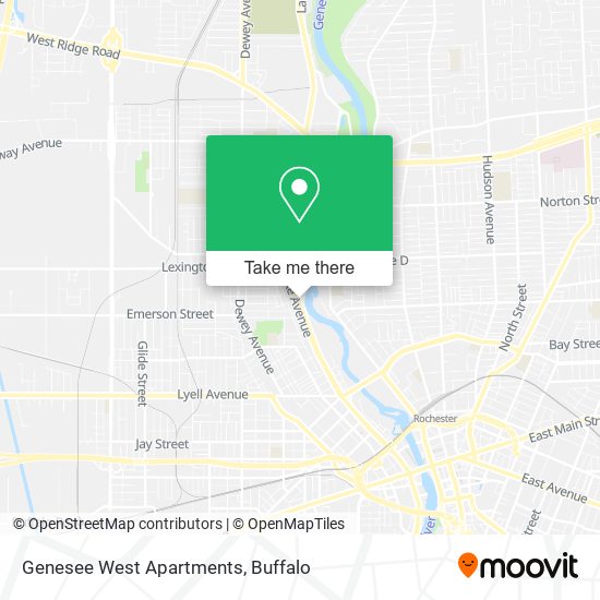 Mapa de Genesee West Apartments