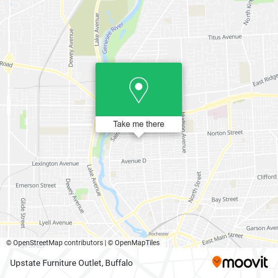 Upstate Furniture Outlet map