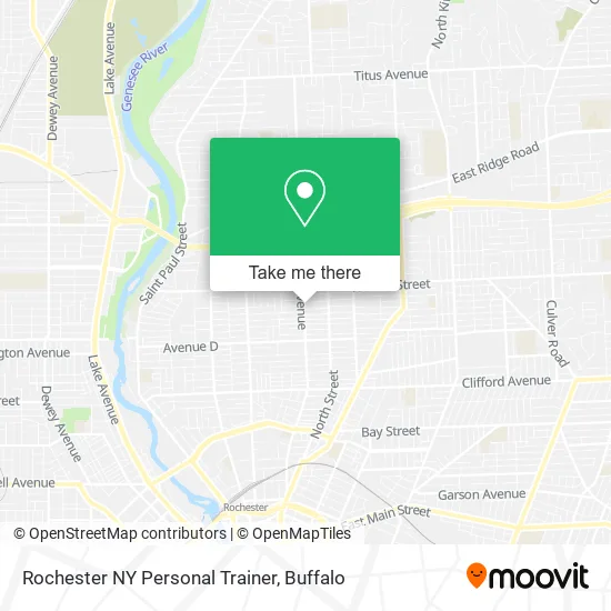 Rochester NY Personal Trainer map