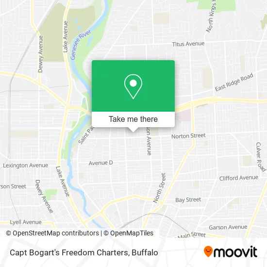 Capt Bogart's Freedom Charters map