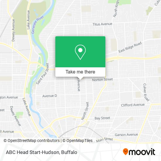 Mapa de ABC Head Start-Hudson