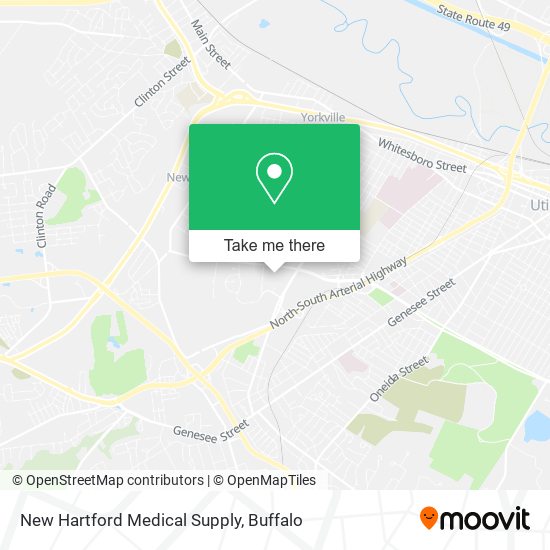 New Hartford Medical Supply map