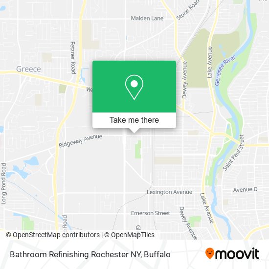 Mapa de Bathroom Refinishing Rochester NY