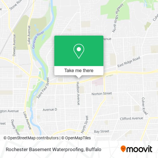 Rochester Basement Waterproofing map