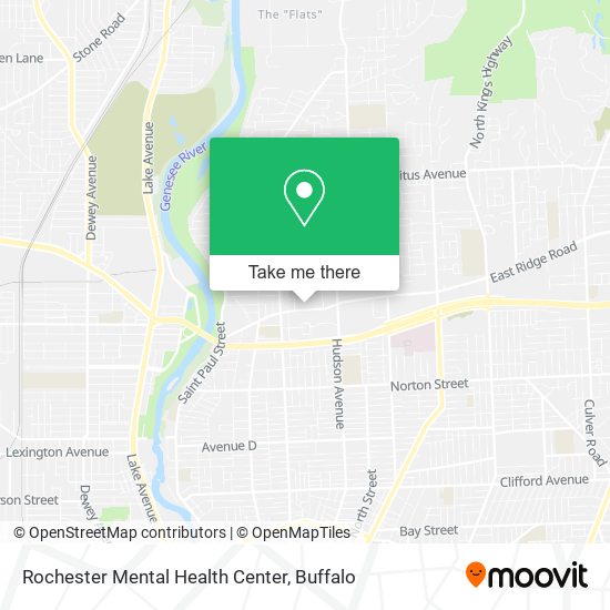 Mapa de Rochester Mental Health Center