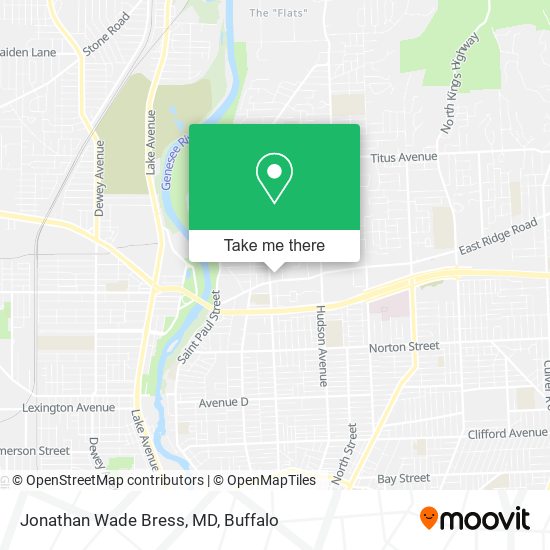 Mapa de Jonathan Wade Bress, MD