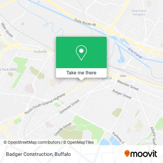 Badger Construction map