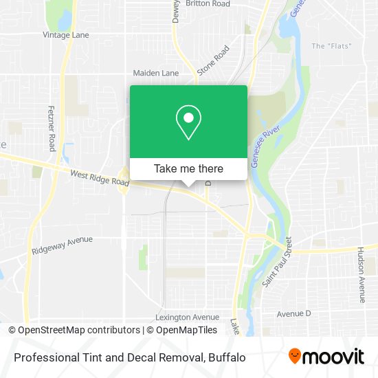 Mapa de Professional Tint and Decal Removal