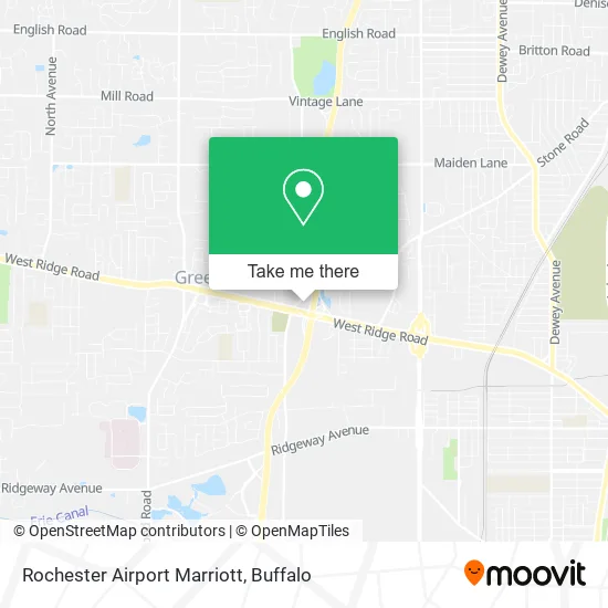 Rochester Airport Marriott map