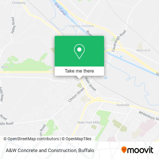 A&W Concrete and Construction map