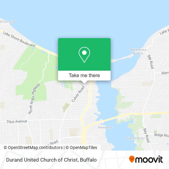 Durand United Church of Christ map