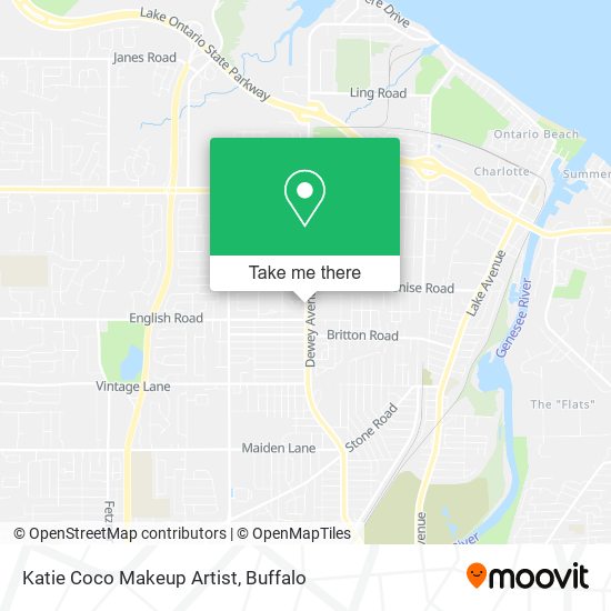 Katie Coco Makeup Artist map