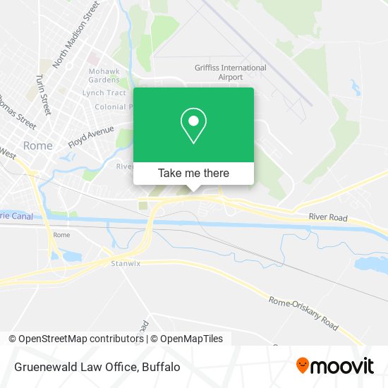 Gruenewald Law Office map