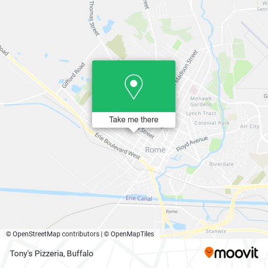 Mapa de Tony's Pizzeria