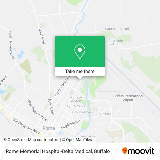 Rome Memorial Hospital-Delta Medical map