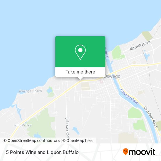 Mapa de 5 Points Wine and Liquor