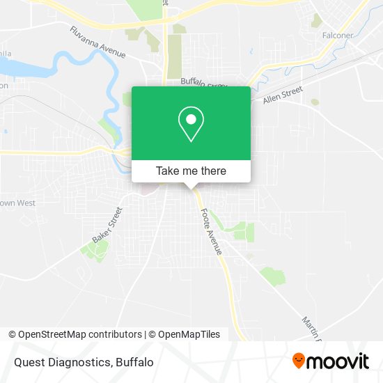 Quest Diagnostics map