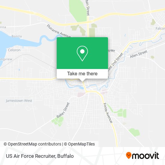 Mapa de US Air Force Recruiter