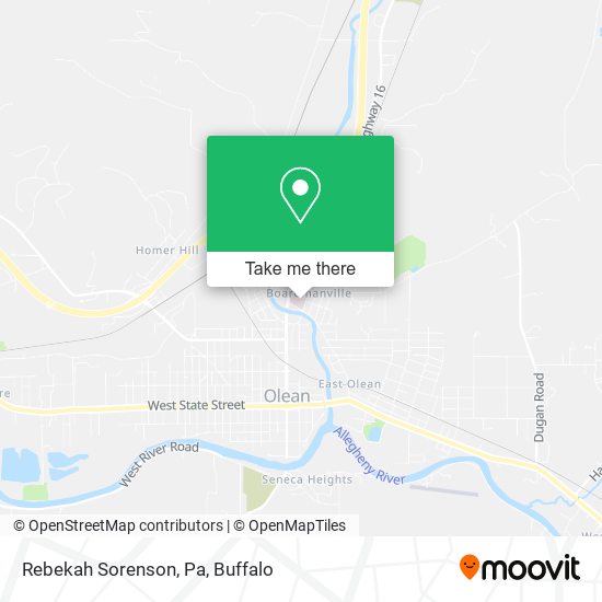 Mapa de Rebekah Sorenson, Pa