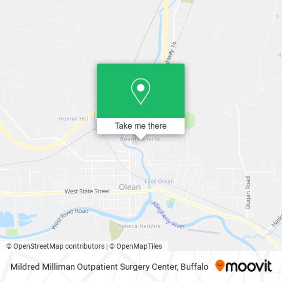 Mapa de Mildred Milliman Outpatient Surgery Center
